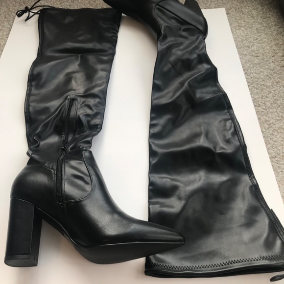 Black Heeled Boots - Picture 2 of 7